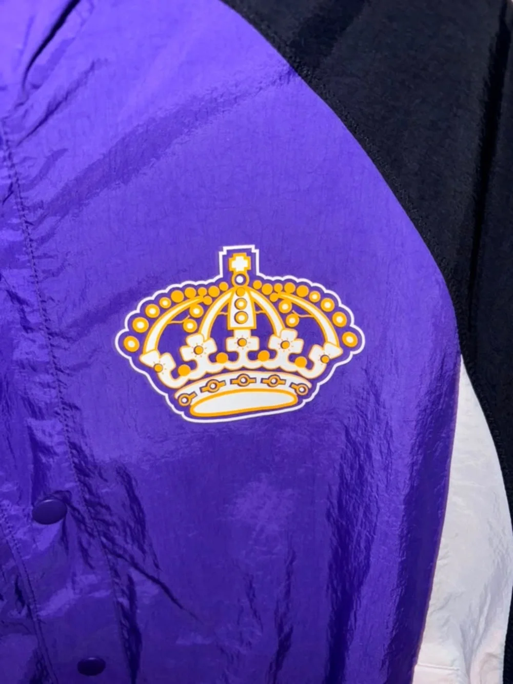 adidas Purple, Yellow & Black NHL Colorblock Jacket